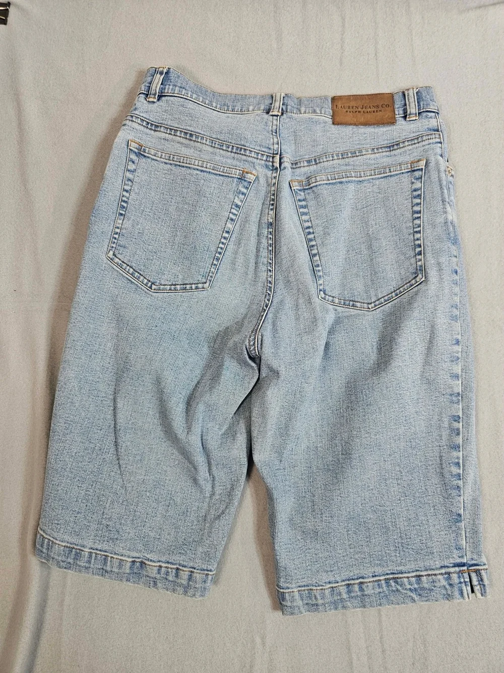 Vintage Lauren Ralph Lauren Denim Culotte Bermuda Shorts Women’s Size 4 Y2K